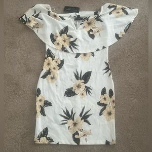 Off the shoulder mini dress